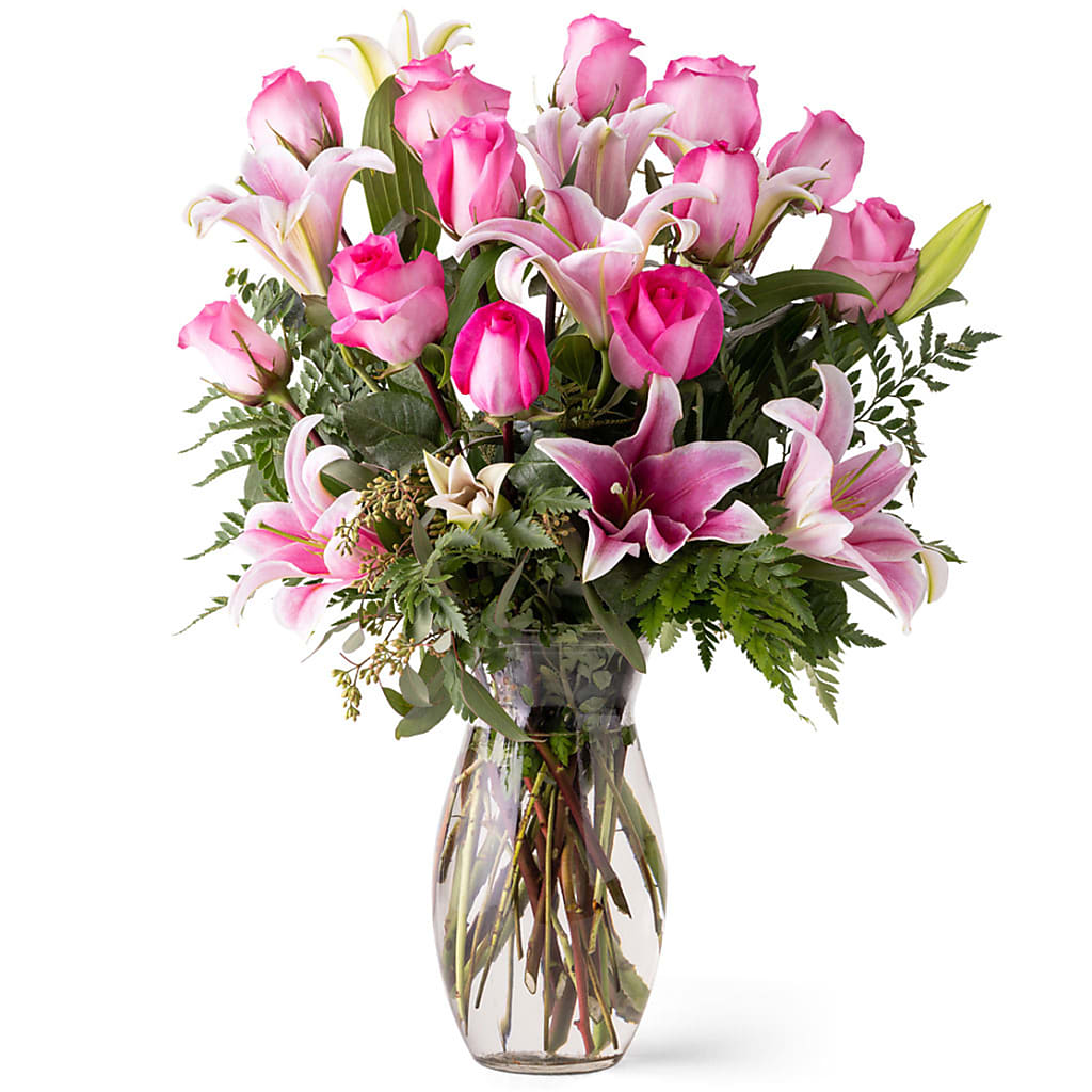 Premium Unforgettable Rose Lilly Pink