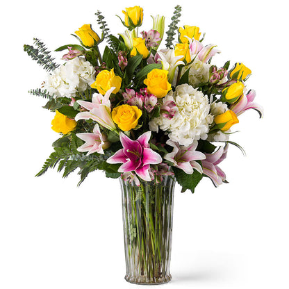 Lux Unforgettable Yellow Arrangement –  Tom Thumb, Pleasanton CA