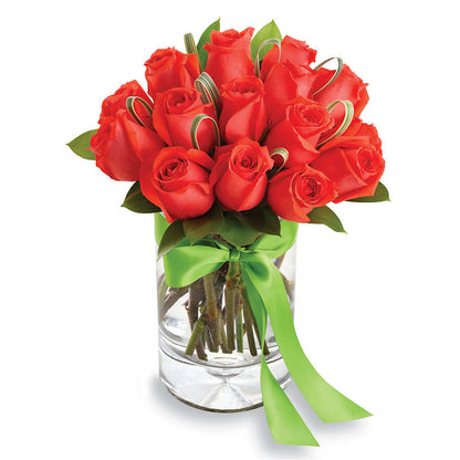 Chic Rose Arrangement Orange –  Tom Thumb, Pleasanton CA