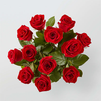 Long Stem Red Rose Bouquet –  Tom Thumb, Pleasanton CA
