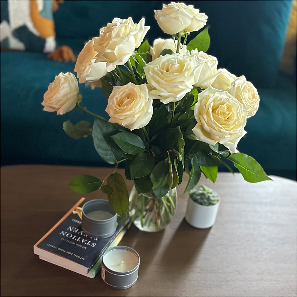 Long Stem Yellow Rose Bouquet –  Tom Thumb, Pleasanton CA