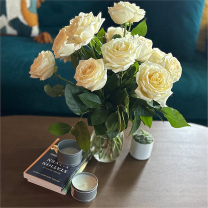 Long Stem Yellow Rose Bouquet –  Tom Thumb, Pleasanton CA