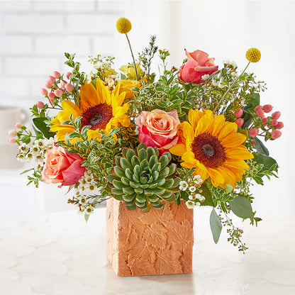Sunflower Season Bouquet –  Tom Thumb, Pleasanton CA