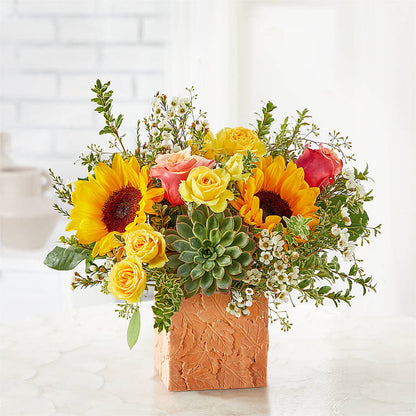 Sunflower Season Bouquet –  Tom Thumb, Pleasanton CA