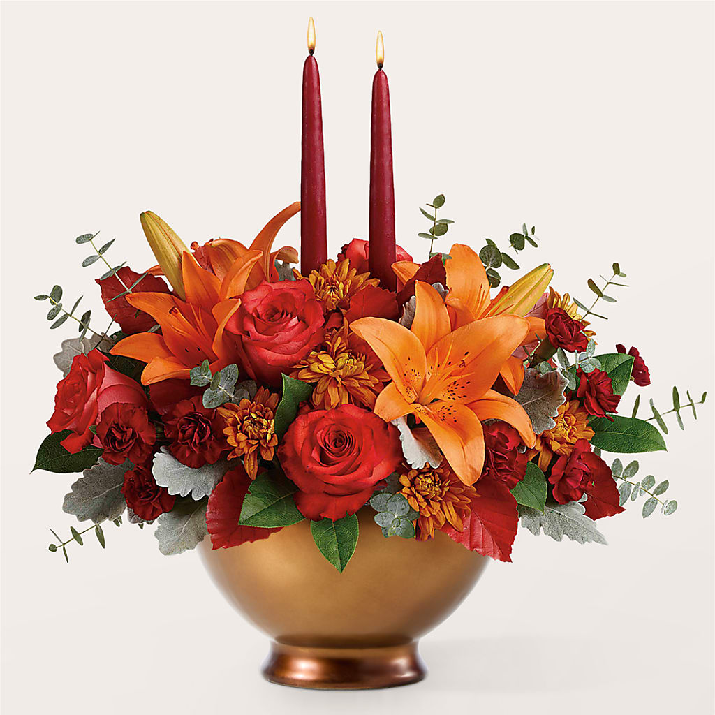 Fruits of Fall Centerpiece –  Tom Thumb, Pleasanton CA