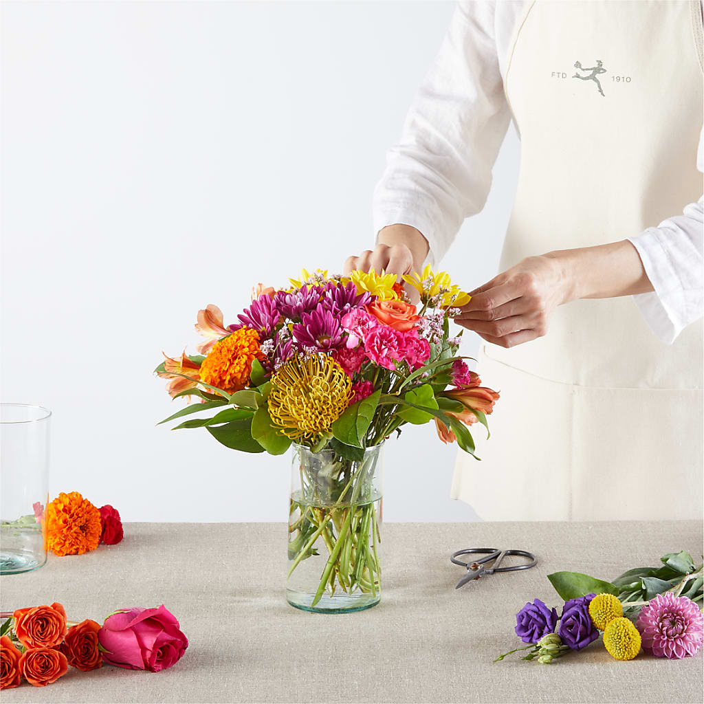 Feast of Color – A Florist Original –  Tom Thumb, Pleasanton CA