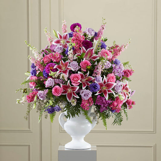 Peaceful Tribute Arrangement –  Tom Thumb, Pleasanton CA