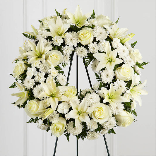 Treasured Tribute Wreath –  Tom Thumb, Pleasanton CA