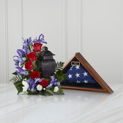 Patriotic Tribute Arrangement –  Tom Thumb, Pleasanton CA
