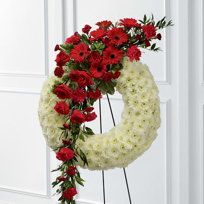 Graceful Tribute Wreath –  Tom Thumb, Pleasanton CA
