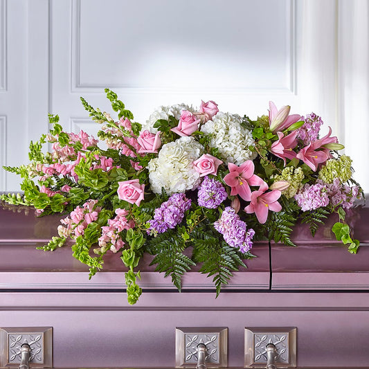 Life's Gratitude Casket Spray –  Tom Thumb, Pleasanton CA