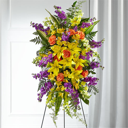 Thoughtful Prayers Standing Spray –  Tom Thumb, Pleasanton CA
