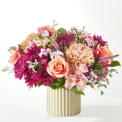 Berry Cobbler Bouquet with Ivory Vase –  Tom Thumb, Pleasanton CA