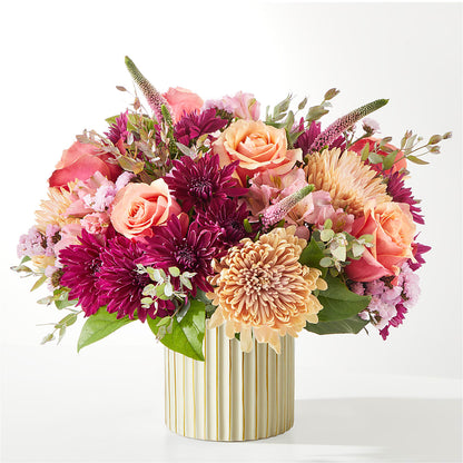 Berry Cobbler Bouquet with Ivory Vase –  Tom Thumb, Pleasanton CA