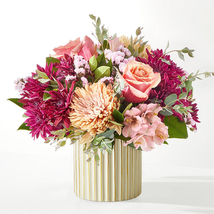 Berry Cobbler Bouquet with Ivory Vase –  Tom Thumb, Pleasanton CA