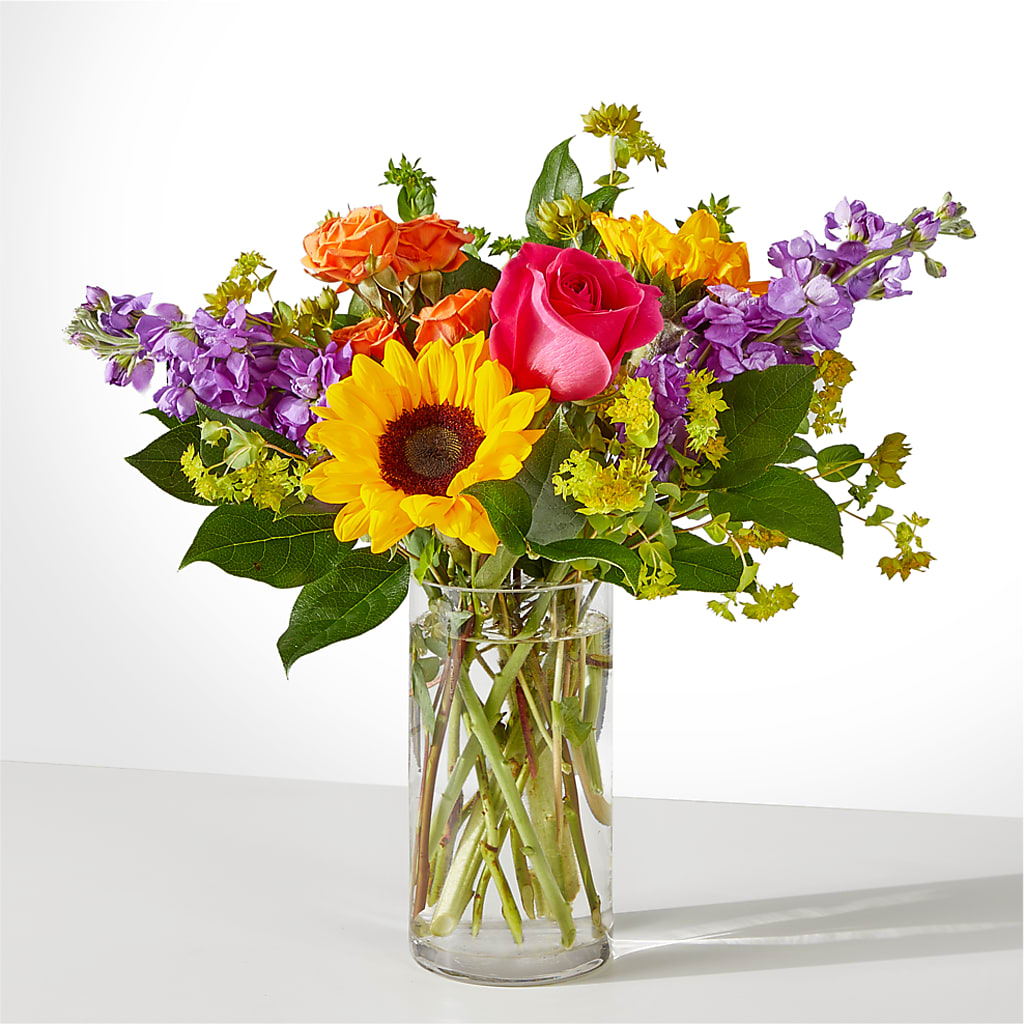 Vibrant Greetings Bouquet –  Tom Thumb, Pleasanton CA
