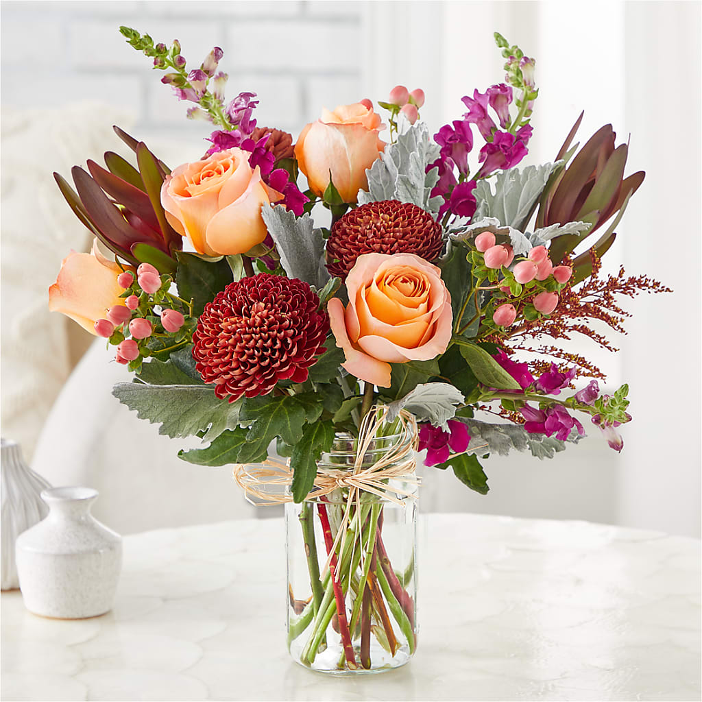 Moody Hues Bouquet –  Tom Thumb, Pleasanton CA
