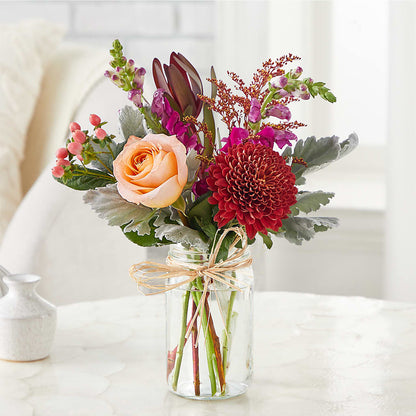 Moody Hues Bouquet –  Tom Thumb, Pleasanton CA